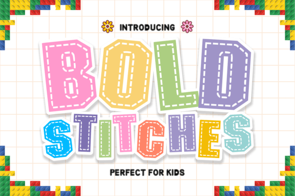 Bold Stitches: A Creative Display Font for Handmade Projects