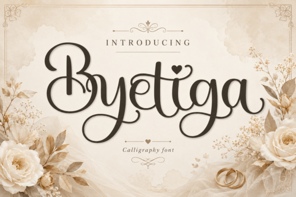 Byetiga: A Modern Calligraphy Font for Elegant Branding