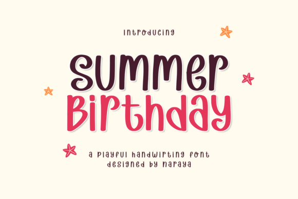 Celebrate Every Design: The Summer Birthday Font
