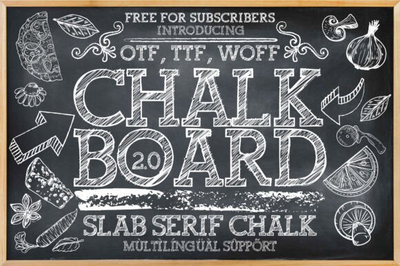 Chalkboard 2.0: The Slab Serif with a Hand-Drawn Heart