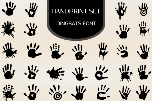 Handprint Set: A Dingbats Font for Raw, Human Design