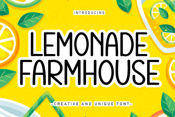 Lemonade Farmhouse: A Sweet Handwritten Font for Modern Design