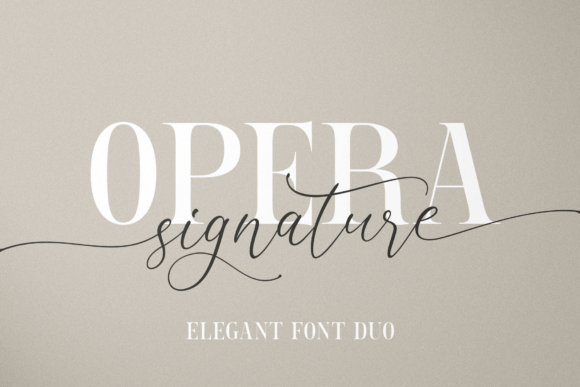 Opera Signature: A Font That Marries Elegance with Edge