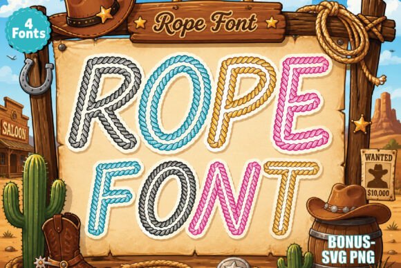 Rope Script: Capturing the Western Spirit in Your Designs