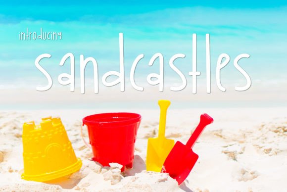 Sandcastles: A Playful Typeface for Sun-Kissed Designs