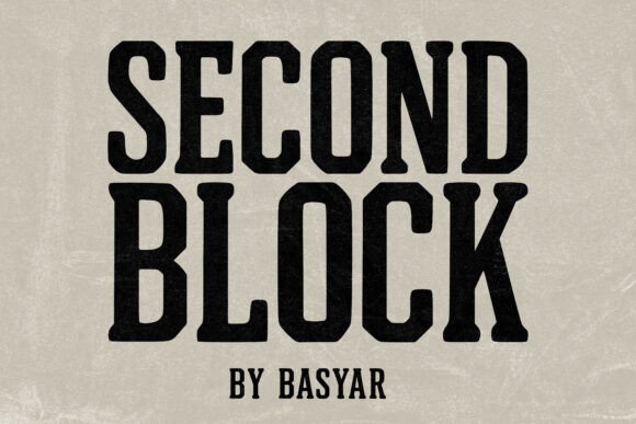 Second Block: Your Go-To Typeface for Vintage Grit