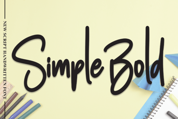 Simple Bold: An Enchanting Handwritten Font for Your Projects