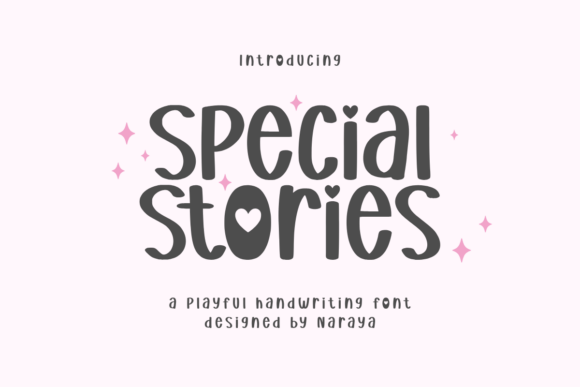 Special Stories: A Playful Handwriting Font for Creative Projects