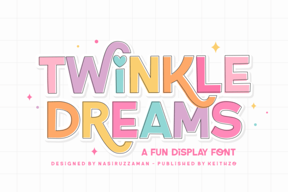 Twinkle Dreams: A Display Font for Whimsical Design