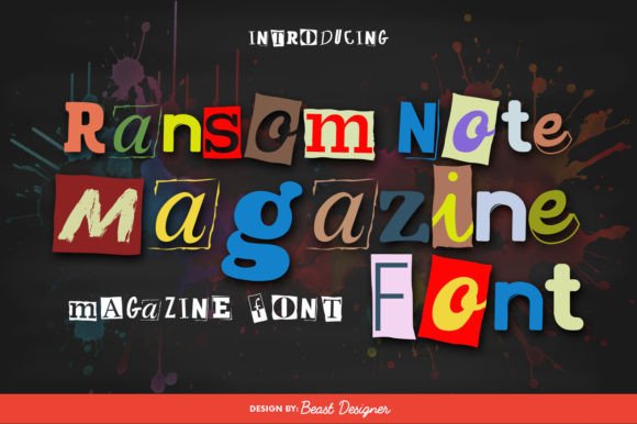 Unleashing Chaos: The Ransom Note Magazine Typeface