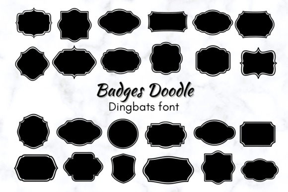 Unlock Playful Design with the Badges Doodle Typeface