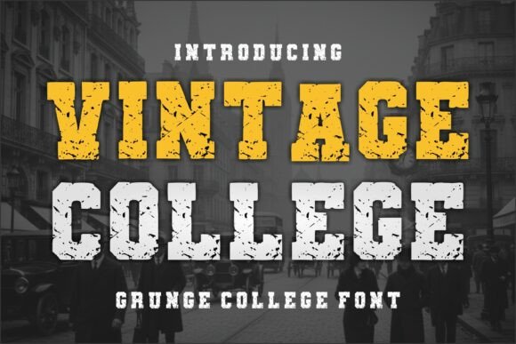 Vintage College: A Typeface with Timeless Varsity Spirit